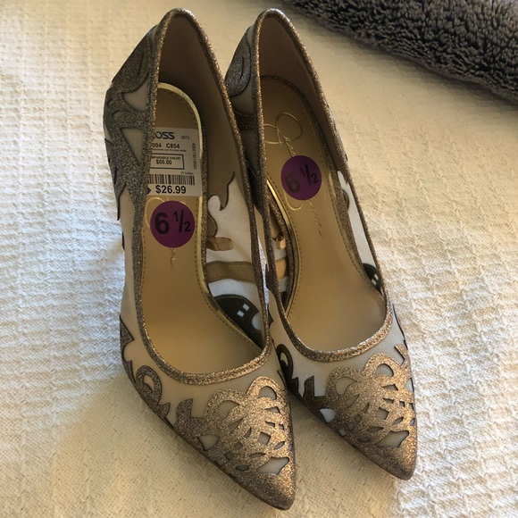 Jessica Simpson Shoes - Jessica Simpson Liereena 2 Mesh Pointed Toe Cutout Pumps